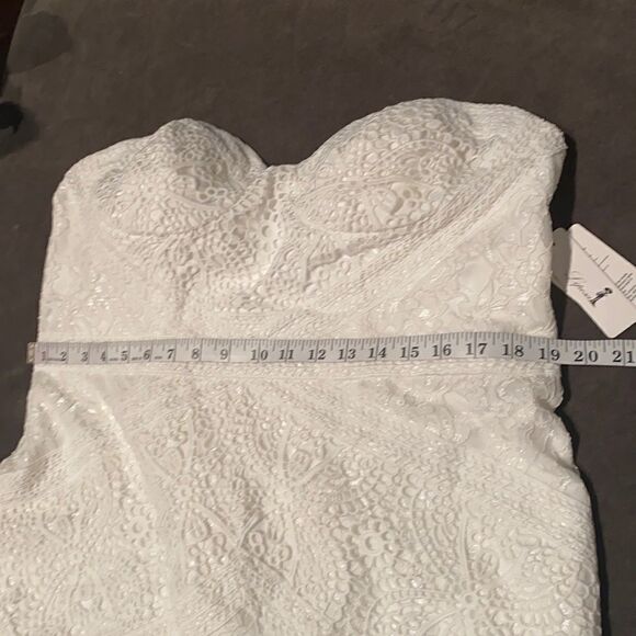 Women’s Bohemian Wedding Dress Zip Up Back with Ivory Lining Size 18W NWT - Picture 6 of 10